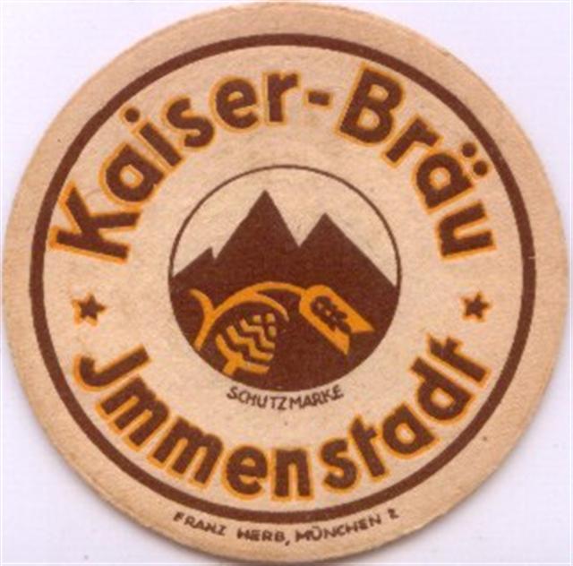 immenstadt oa-by kaiser rund 3a (215-u franz herb-braungelb)